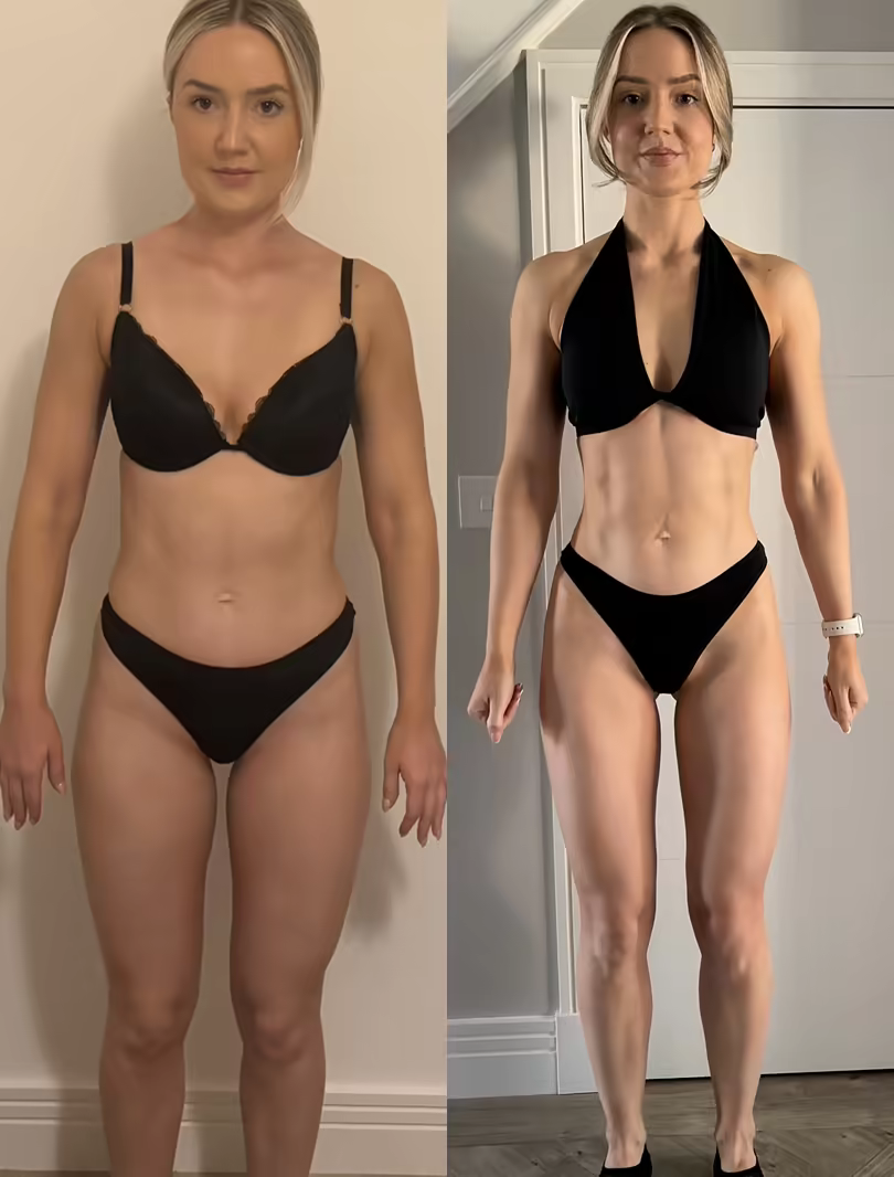 Megan — before and after